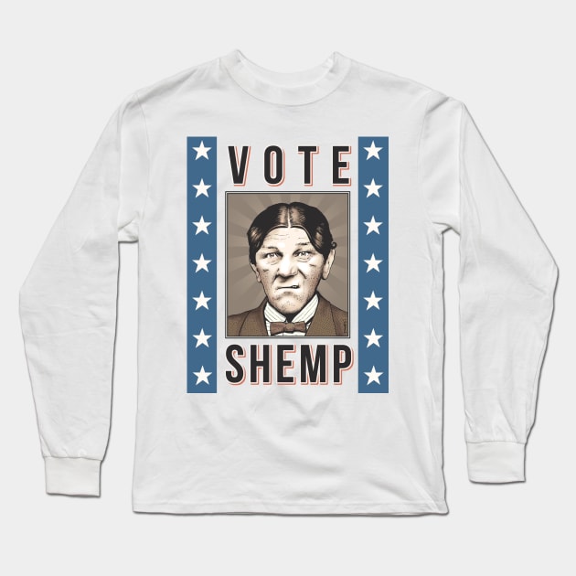 Shemp for President Long Sleeve T-Shirt by ranxerox79